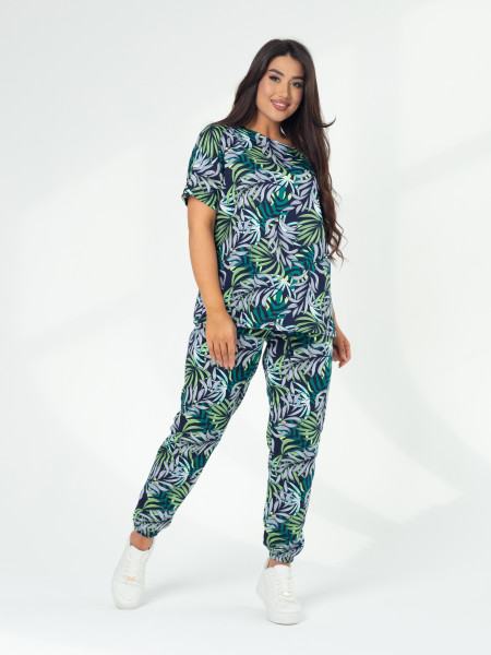 Костюм женский кулирка с брюками Костюм женский кулирка с брюками